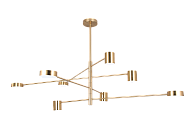 Люстра  760*1100, LED, 48W 4000K NewRgy LED 8021-DW-8 BRASS, Бронза
