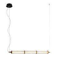 Люстра 86*6*160 см, 3*LED*7,5W, 3000K Gerhort G52157/3L BK BRS+CL, Черный