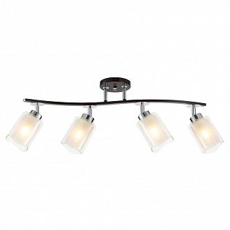 Люстра потолочная Citilux Фортуна CL156142 Венге\Хром 75*13*33