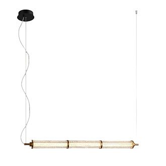 Люстра 86*6*160 см, 3*LED*7,5W, 3000K Gerhort G52157/3L BK BRS+CL, Черный