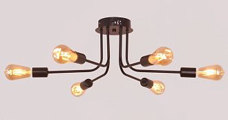 Люстра Ø660 x H200, мм, 6*40W (240W), BK (Черный) NewRgy PD-LED-LINE4-R001-E27*6 BK