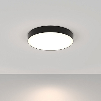 Накладной светильник 40*40*6 см, LED, 45W, 4000К, Maytoni Technical Zon C032CL-45W4K-RD-B черный