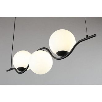Подвесной светильник 80*15*40-120 см, 3*G9, 5W, Aployt Jagna APL.312.03.03, черный