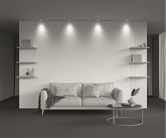 Встраиваемый светильник 8*8*6 см, LED, 12W, 3000К, Maytoni Technical ROUND DL058-12W3K-BS латунный, вр 7,5 см