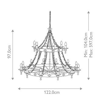 Люстра Elstead Interior, Арт. WR18-GRAPHITE