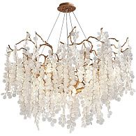 Подвесная люстра ручной работы FAIRYTREE round D80 80*80*65 см, 8*G9*40W, ImperiumLoft 40.2478, Бронзовый, Медный, Золотистый, Бежевый