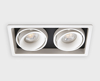 Встраиваемый светильник Italline DE-312 white, белый, вр 19,5*10 см