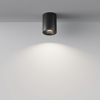 Светильник 9*9 см, GU10 7W, Maytoni Antares C029CL-01B, черный, IP65