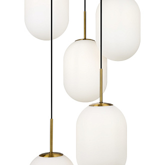 Светильник 49 см, Freya Crystal FR1012PL-05BS , латунь
