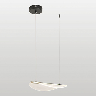 Линейно-подвесной светильник 34*35-140 см, 1*LED, 8W, 4000K, Lussole Calvert LSP-7367, черный