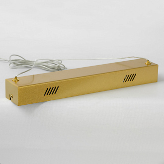 Линейно-подвесной светильник 200*6*15/150 см, 2*LED*15W 4000K Lussole Gilmer LSP-0935 матовое золото