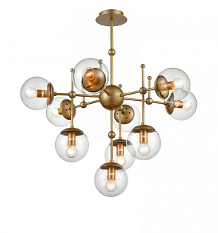 Подвесная люстра  72*75 см, 10*E14 шампань Vele Luce Modena VL5014P10