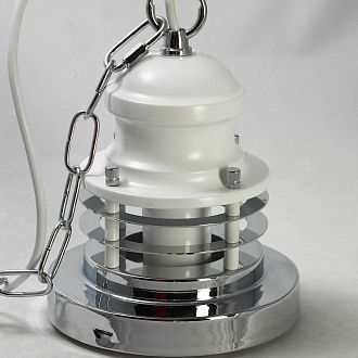 Подвесной светильник Lussole Loft LSP-8030 хром, диаметр 35 см