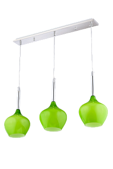 Люстра L580 x W80 x H1150, мм, 3*40W (120W), GREEN(Зелёный) Sfera Sveta 5068/3 GREEN
