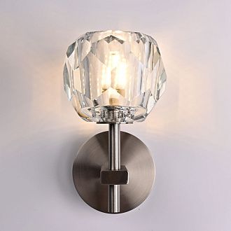 Бра Boule de Cristal Single Sconce Никель 22*11*22 см, 1*G9*40W, ImperiumLoft 196952-22, Никель