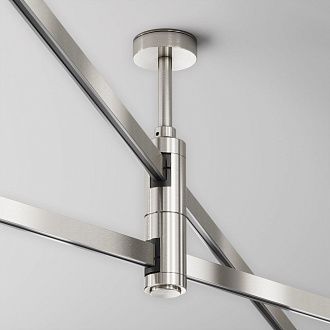 Комплектующие для трековой системы  TRA156C-D1-PT 4,5*2,9*-18,4 см, *Maytoni technical Accessories for tracks Flarity TRA156C-D1-PT, Платина