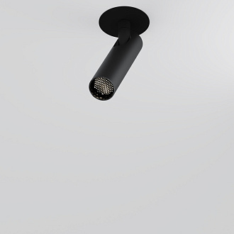 Встраиваемый светильник 3*3*15,1 см, LED, 6W, 4000К, Maytoni Technical Focus T C141RS-L125-6W4K-B черный, вр 5,5 см