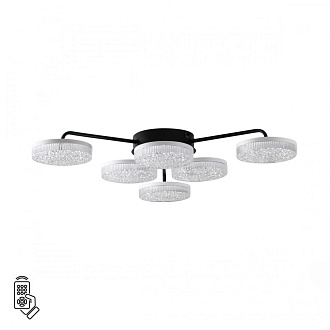 Люстра потолочная 60*67*9,5 см, 1 LED 85W 3000-4000-6000K Lumion Didana 8236/6CL черный