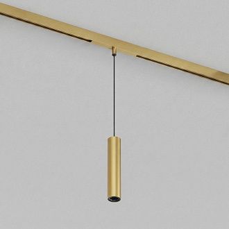 Светильник на шине *4*20 см, *LED*8W, 3000K, Denkirs SHINE PRIME SPOT 3000К | ШАЙН ПРАЙМ СПОТ 3000К DK4744-SB, сатинированная латунь