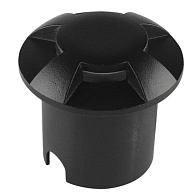 Встраиваемый светильник 6*5,5 см, 1*LED*1W 4200K Arte Lamp Piazza A3221IN-4BK черный, вр 4,5 см