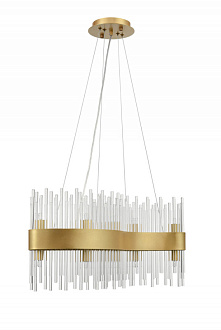 Подвесной светильник 18*60*100 см, 10*G9 золото Vele Luce Kronos VL3244P10