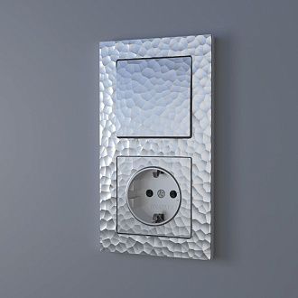 Клавиша для выключателя перекрестного (серебряный) W1219006 Werkel 4690389162206