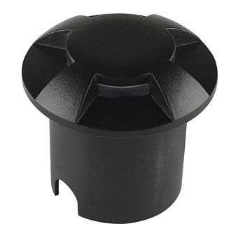 Встраиваемый светильник 6*5,5 см, 1*LED*1W 4200K Arte Lamp Piazza A3221IN-4BK черный, вр 4,5 см