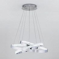 Подвесной светодиодный светильник с пультом управления eurosvet Posh 90176/3  хром диаметр 63 см