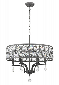 Подвесная люстра  60*160 см, 6*E14 античное серебро Vele Luce Rosa VL3216P06