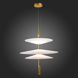 Люстра подвесная 68 см, 15W 3000K ST LUCE ISOLA SL6101.223.01 Золотистый