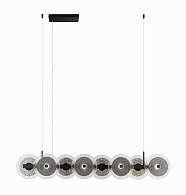 Люстра L1200 x H1500, мм, 20W 4000K, BLACK METAL(Чёрный) NewRgy 7033MD-1200SB/CL+SE BLACK METAL