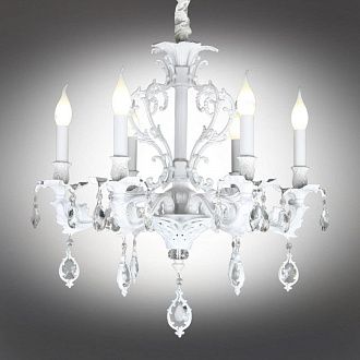 Подвесная люстра 60*75-125 см, 6*E14, 40W, Omnilux Omnilux 747 OML-74713-06, белый