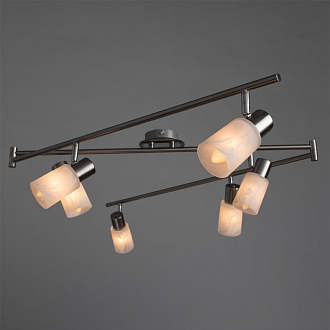 Спот ARTE Lamp A4510PL-6SS, длина 220 см, никель