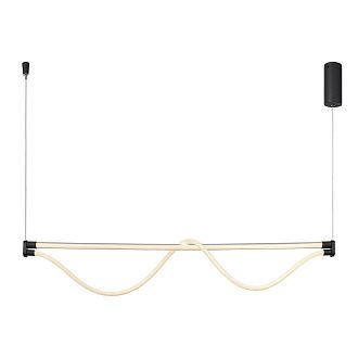 Подвесной светильник 146,5*8*60-238 см, *LED*38W, 3000K, Mantra Fugaz MAN8951, черный