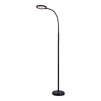 Торшер 18*15*130/170 см, 1*LED*10W 3000K Lussole Amador LSP-0918 черный