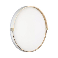 Cветильник 39*8,4 см, LED 48W, 4000 К, IP43, белый/золотой, пластик Sonex Olidi White, 7646/DL
