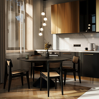 Светильник 23 см, Freya Modern FR5435PL-05B1, черный