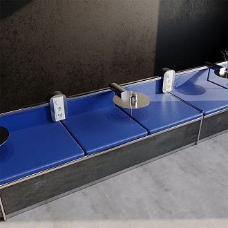 Рамка стеклянная Voltum S70 на 3 поста, белый, стекло Стекло/пластик  VLS110301