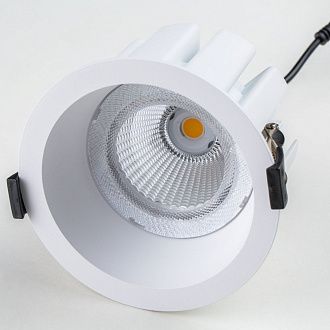 Светильник LED IP65 *10,8*- см, LED*W, 4000K, Lightstar Ciclone 385146, Белый, вр 9,5 см