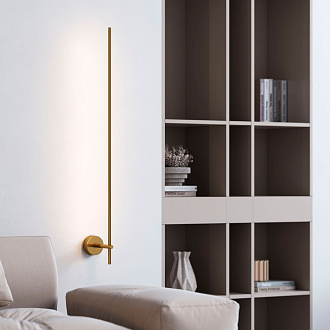 Бра 80 см, 16W, 3000K, Elektrostandard Fine LED 3000К 40132/LED, латунь