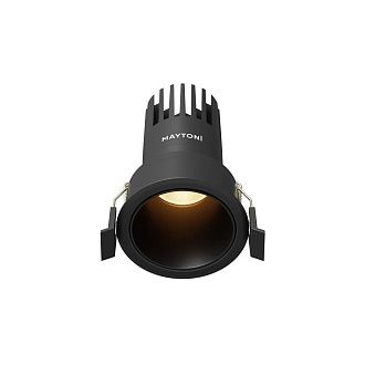 Встраиваемый светильник DL116-10W-2.7K-B **-9,7 см, *LED*10W, K, Maytoni technical Dip DL116-10W-2.7K-B, Черный, вр 6 см