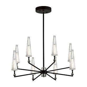 Люстра  80*80*47-82 см, 1*LED*39W Odeon Light Fungo 5429/39L черный