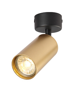 Светильник 6 см, Crystal Lux CLT 015CW1R BL-GO Черный+Золото