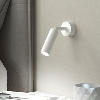 Бра в стиле минимализм 4,5*13*10,5 см, *LED, 3W, 4200 Eurosvet Pin 20133/1 LED, белый