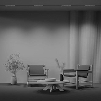 Трековый светильник 33 см, 18W, 4000K Maytoni Technical Points Exility LED TR031-2-18W4K-B черный