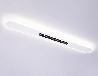 Светильник 120*12,5*4 см, LED 70W, 3000К, белый, черный Ambrella Comfort LineTech FL51445