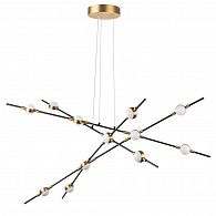 Люстра подвесная Lightstar Bergamo 745247, 60W LED, 4000K, черный