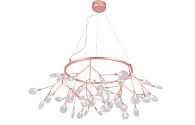 Светильник подвесной 105 см, Crystal Lux EVITA SP45 D COPPER/TRANSPARENT Медь