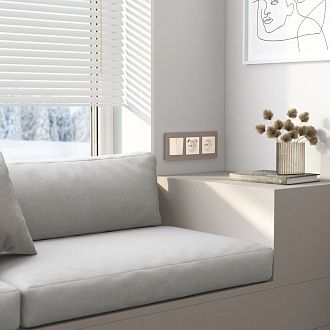 W1179543  Накладка для розетки USB, айвори акрил Werkel, 4690389197215