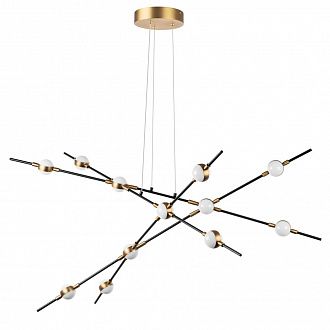 Люстра подвесная Lightstar Bergamo 745247, 60W LED, 4000K, черный